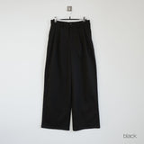 maison wide pintuck wool slacks