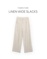 [MADE] Fora linen wide slacks