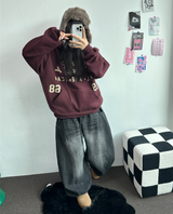 ビビッドバルーンデニムロングパンツ 💙🖤2COLOR
