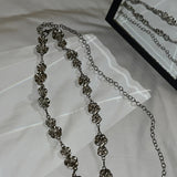  Metal Silver Waist Chain Belt Marmot/Ribbon/Rose (Choose 1 of 3)