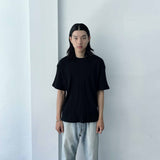 ワイド リブ クルー Tシャツ