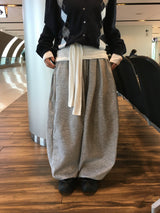 ヌゲットピンタックワイドバルーンパンツ (5c)