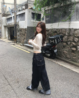 ロールアップデニムパンツ