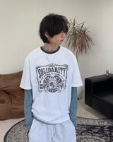 Dimain Eagle Graphic Short Sleeve T-shirt