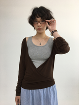 Uel Deep V-Neck T-Shirt (6color)