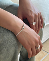 Swing heart bracelet (silver)