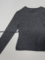 [Brushed Lining] Poe Wrap Bustier T-Shirt