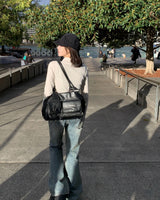 [ORIGINAL] Shara Double Pocket Leather Tote Bag