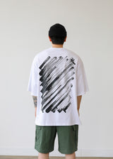 ポスオーバーフィットハーフTシャツ