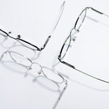 Knouun polygon titanium glasses CODE. 102. E Black N Gray