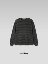 Muted Stripe Pigment T-Shirt (3color) (No.1004)
