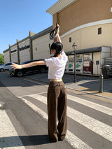 POINT BACK CLIP WIDE PANTS (3C)