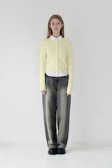 KIRSH プレーンサンドウォッシングワイドフィットデニムパンツ [GRAY]