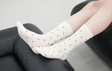 [3PACK] 1507 UNISEX DOT BASIC SOCKS - small dot ivory colorpack