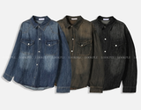 Our Western Overfit Two Pocket Denim Shirt