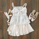 Summer Lace Ribbon Blouse - PINK