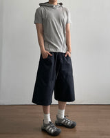 Pore Eyelet Bermuda Pants