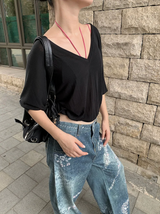 diamond bow wide denim pants