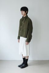 buckle neck field jacket