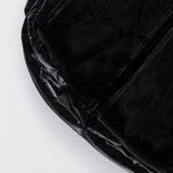 Knotted Micro Padding Bag (Glossy-Black)