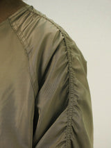 LU Overfit Shirring Bomber Jacket