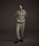 W HAANDロゴグラフィックフーディー グレー