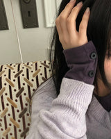 ソエルスリムフィットボタンロングスリーブTシャツ
