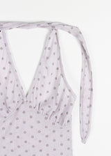 POLKA DOT HALTER SLEEVELESS