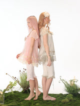 Rose Island フローラル アシンメトリー パッチワーク ヴィンテージ スリムクロップドパンツ