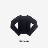 Ronpio Line Button Fleece T-Shirt
