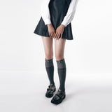 Wool button mini dress 003
