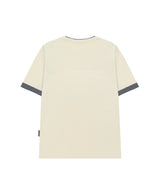 ヘブンセントカラーレイヤードロールアップTシャツ -イエロー