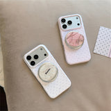 ラクシャリーストーンパターンマグネティックiphoneケース