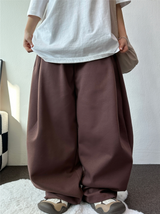 バルーンフロントストリングスウェットパンツ🤎🖤🩶3カラー