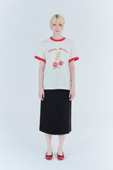 Cherry ringer t-shirt_cream/red
