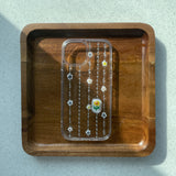 チェーンひまわりの花スマホケース