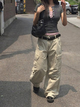 26SS★ [MADE] Momin Stripe Color Matching Button Layered Slim Short Sleeve T-Shirt