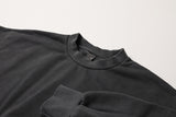 BASIC SWEATSHIRT PIGMENT DYED - CHARCOAL