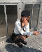 Cross strap shoes