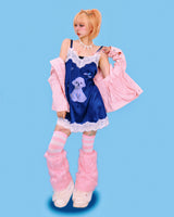gyaru pop fur leg warmer (9color) 