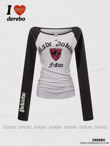 Must-have raglan wide neck long-sleeve t-shirt