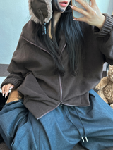 テディフリースルーズジップアップ🤍💙🤎3カラー