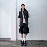 レトロファデッドテクスチャードシャツ
