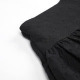 フラワーフリルドバルーンスカート (BLACK)
