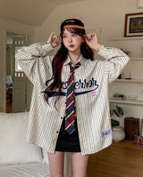 Baseball Stripe Overfit Shirt
