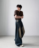 Bellingham Pintuck Wide Denim