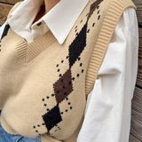 Planning V-Neck Argyle - vt