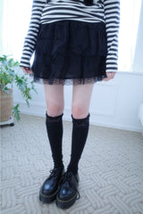 Lace High Knee Socks (3color)