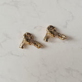 ビンテージノットピアス-金