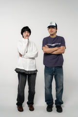 レギュラースナップフリルシャツ(WHITE)